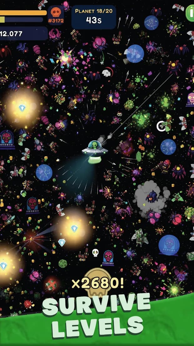 Cosmic Draft running on a phone